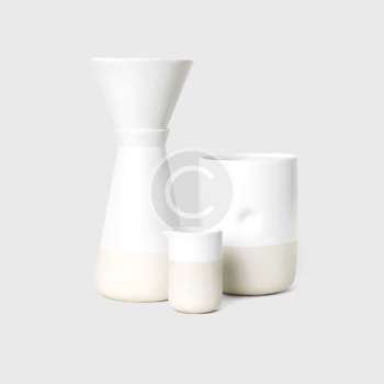 Set of ceramic vases